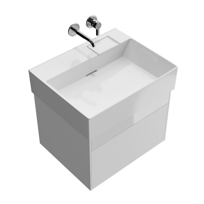 Тумба LOGICA подвесная 2 ящика 60 см, белоснежный LO.60.2\WHT