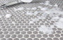 Противоскользящая мозаика Penny Round Dark Grey Antislip, Non-Slip