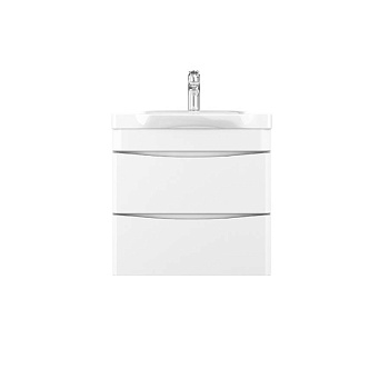 M80FHX0652WG Like, База под раковину, подвесная, 65 см, 2 ящика, Белый, глянцевая, шт