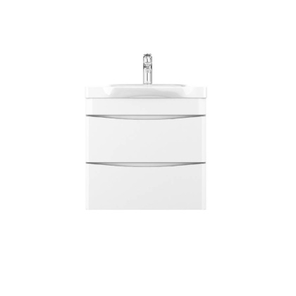 M80FHX0652WG Like, База под раковину, подвесная, 65 см, 2 ящика, Белый, глянцевая, шт