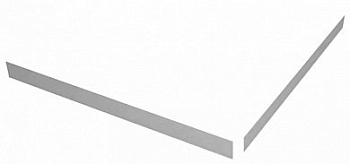 Экран плоский из искусственного мрамора CEZARES TRAY-S-A-90-SCR-W