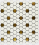 Мозаика стеклянная Babylon Gold matt. (чип 6*26*23) 260*300 (20шт/1,196м2), м2