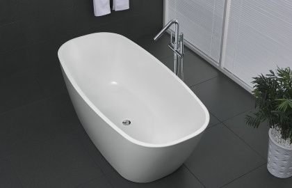 Акриловая ванна без перелива BELBAGNO BB72-1500-W0, 1500x760x600
