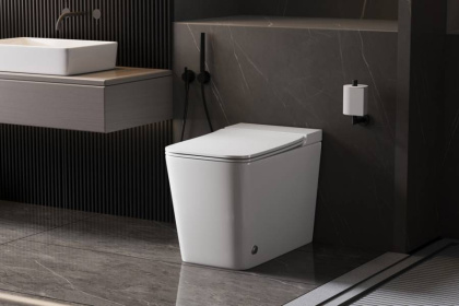 Приставной унитаз Abber Rechteck AC1213P импульсный с микролифтом Приставной унитаз Abber Rechteck AC1213P импульсный с микролифтом