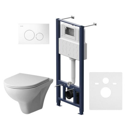 IS49001.901700 Инсталляция с клав Pro L белый с подвесным унитазом Gem FlashClean с сид м/лифт IS49001.901700 Инсталляция с клав Pro L белый с подвесным унитазом Gem FlashClean с сид м/лифт