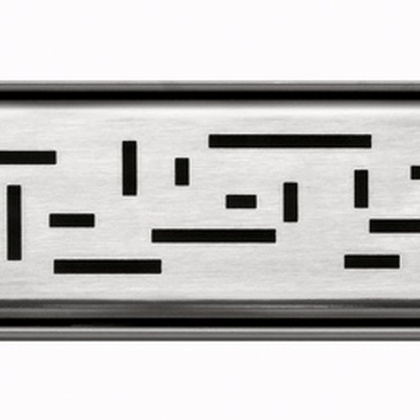 Декоративная решетка TECEdrainline "lines", нержавеющая сталь, сатин, для душевого канала, прямая 1200