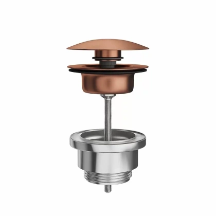 Донный клапан для раковины, брашированная медь, 24686KM.59.067