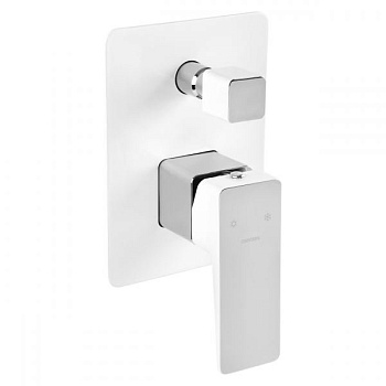 Смеситель для душа скрытого монтажа OMNIRES PARMA PM7435CRB (хром/белый)