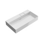 Раковина LOGICA мебельная\подвесная без отверстий 90, белая глянцевая