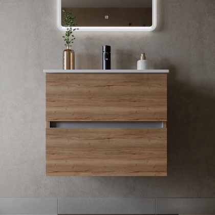 Тумба подвесная SANCOS Urban 790х450х550, c двумя ящиками оснащенными доводчиками, дуб галифакс натуральный , арт. UR80EG Тумба подвесная SANCOS Urban 790х450х550, c двумя ящиками оснащенными доводчиками, дуб галифакс натуральный , арт. UR80EG