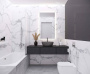 Statuario Crown Керамогранит белый 60x60 сатинированный