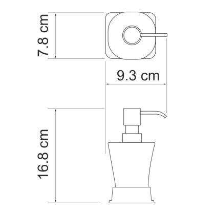 Amper K-5499WHITE Дозатор для жидкого мыла Amper K-5499WHITE Дозатор для жидкого мыла