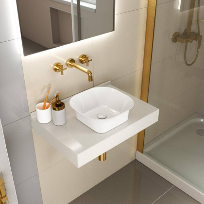 Умывальник Point Ника 31 PN43081 квадратный, белый Умывальник Point Ника 31 PN43081 квадратный, белый