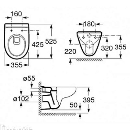 Унитаз с инсталляцией Roca Victoria 893100000 Унитаз с инсталляцией Roca Victoria 893100000