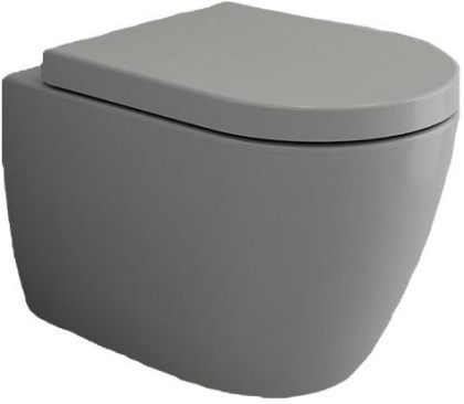 Чаша унитаза подвесного Bocchi Venezia 1295-006-0129 серая Чаша унитаза подвесного Bocchi Venezia 1295-006-0129 серая
