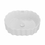 Раковина ARTBASIN Conchiglia накладная 50, белая глянцевая CC.wb.50\WHT