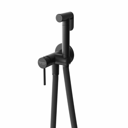 Смеситель с гигиеническим душем встроенного монтажа, матовый черный Смеситель с гигиеническим душем встроенного монтажа, матовый черный