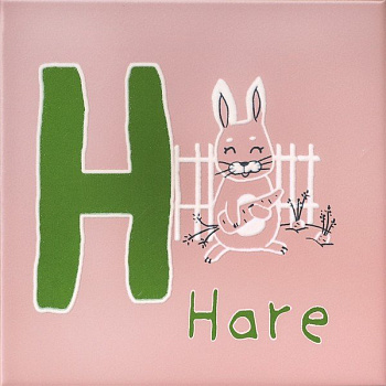 Декор OS\A236\5184 Зоопарк H розовый (20см*20см*6,9мм) (10шт/0,4м2), шт