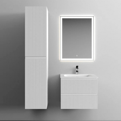 Тумба подвесная SANCOS Snob T 590х445х500, c двумя ящиками оснащенными доводчиками, Bianco, арт.SNT60W