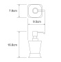 Amper K-5499BLACK Дозатор для жидкого мыла Amper K-5499BLACK Дозатор для жидкого мыла