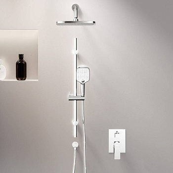 953530000 Gala встраиваемая душевая система душевым смесителем и штангой, хром