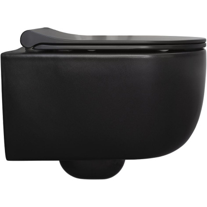 Чаша подвесного унитаза Allen Brau Priority 4.31002.31 черный матовый Чаша подвесного унитаза Allen Brau Priority 4.31002.31 черный матовый