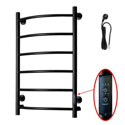 Полотенцесушитель Пэк сп 5 80х50 черный ВГП Полотенцесушитель Пэк сп 5 80х50 черный ВГП