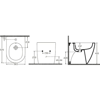 Приставной унитаз Allen Brau Reality 4.32004.20 Приставной унитаз Allen Brau Reality 4.32004.20