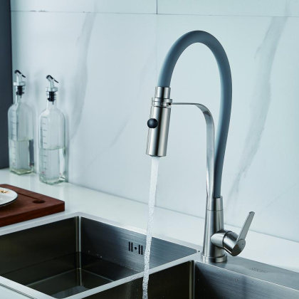 Смеситель для кухни с гибким изливом Shevanik S943 S943L-9