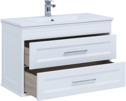 Тумба под раковину Aquanet Бостон М 100 белый