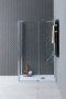 Боковая стенка Aquanet Pleasure Evo 800 AE65-F80-CT профиль хром, стекло прозрачное