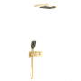 Душевой комплект VSFW-422T1BG встраиваемый, термостатический, 2 режима, брашированное золото
