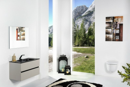 Тумба без раковины Vallessi 100*46cm КАШЕМИР мат. 2 полки 837-100-C mat Boheme