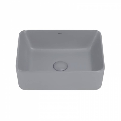 Раковина накладная ABBER Rechteck AC2213MG серая матовая Раковина накладная ABBER Rechteck AC2213MG серая матовая