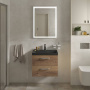 Тумба с раковиной подвесная  BelBagno AURORA 70 Rovere Tabacco, раковина белая Тумба с раковиной подвесная  BelBagno AURORA 70 Rovere Tabacco, раковина белая