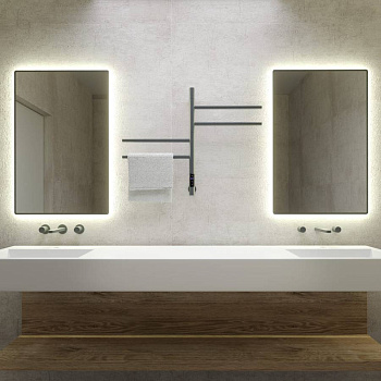 Полотенцесушитель электрический Vincea VTD-1S1CGE 43x60, графит, таймер Полотенцесушитель электрический Vincea VTD-1S1CGE 43x60, графит, таймер