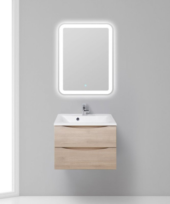 Тумба с раковиной подвесная BelBagno MARINO 65 Rovere Moro, раковина белая Тумба с раковиной подвесная BelBagno MARINO 65 Rovere Moro, раковина белая