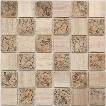 Мозаика KP-720 камень полированный (48*48*8) 305*305 