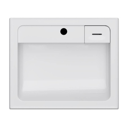 M85AWCC0602WG X-Joy, Раковина над стиральной машиной, литьевой мрамор, 60 см, Белый глянец