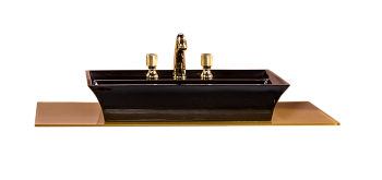 Столешница стекло 100см прямая ЗОЛОТО Столешница стекло 100см прямая ЗОЛОТО