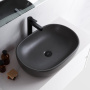 Раковина накладная керамическая, овальная, чёрная матовая, BB1084-H301, 600x420x140 Раковина накладная керамическая, овальная, чёрная матовая, BB1084-H301, 600x420x140