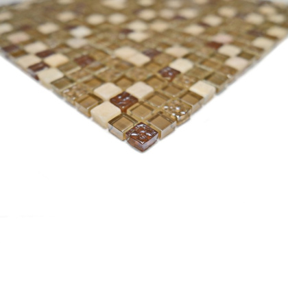 Мозаика стеклянная с камнем Glass Stone-1 (чип 8*15*15) 300*300(11шт.-0.99м2), м2