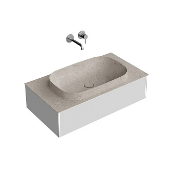 Тумба MAGICA подвесная 90, 1 ящик, утренний серый матовый                       Тумба MAGICA подвесная 90, 1 ящик, утренний серый матовый