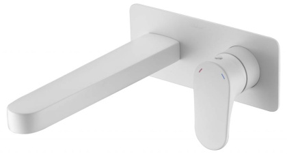 Смеситель для умывальника из стены SPECTRE Matt White Смеситель для умывальника из стены SPECTRE Matt White