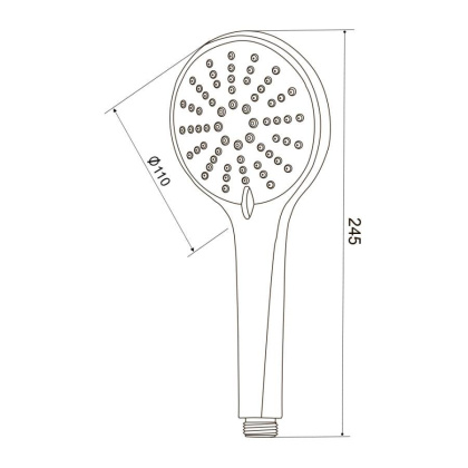 Лейка для душа  D123B Лейка для душа  D123B