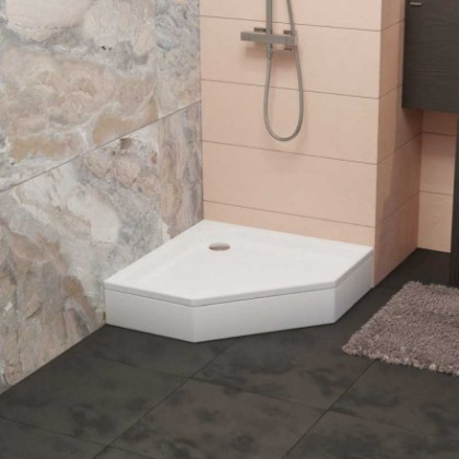 Душевой поддон RGW Style-TR 100 x 100 см трапеция, акриловый, белый, 16180500-11