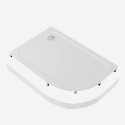 Экран акриловый Creto Roma 120х80 Л/П для поддона 8-1009