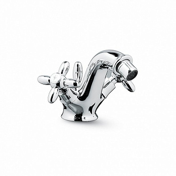 Смеситель для биде MUSE вентильный с донным клапаном, хром глянец Смеситель для биде MUSE вентильный с донным клапаном, хром глянец