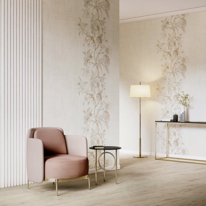 Обои виниловые Оранжерея мотив, синий