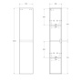 Шкаф подвесной BelBagno KRAFT-1600-2A-SC-PP-L Pino Pasadena